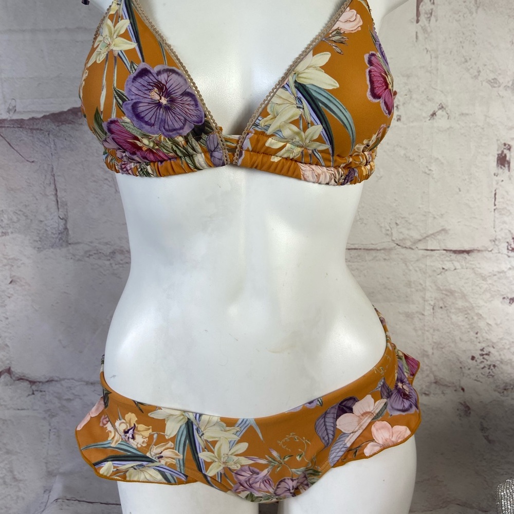 Power 2 the flower 2 piece swim suit